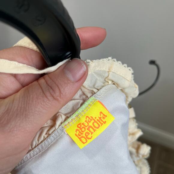 Agua Bendita Amari Kaan Ruched Crop Top Cutout Wrap Style Women’s XS - Picture 7 of 10